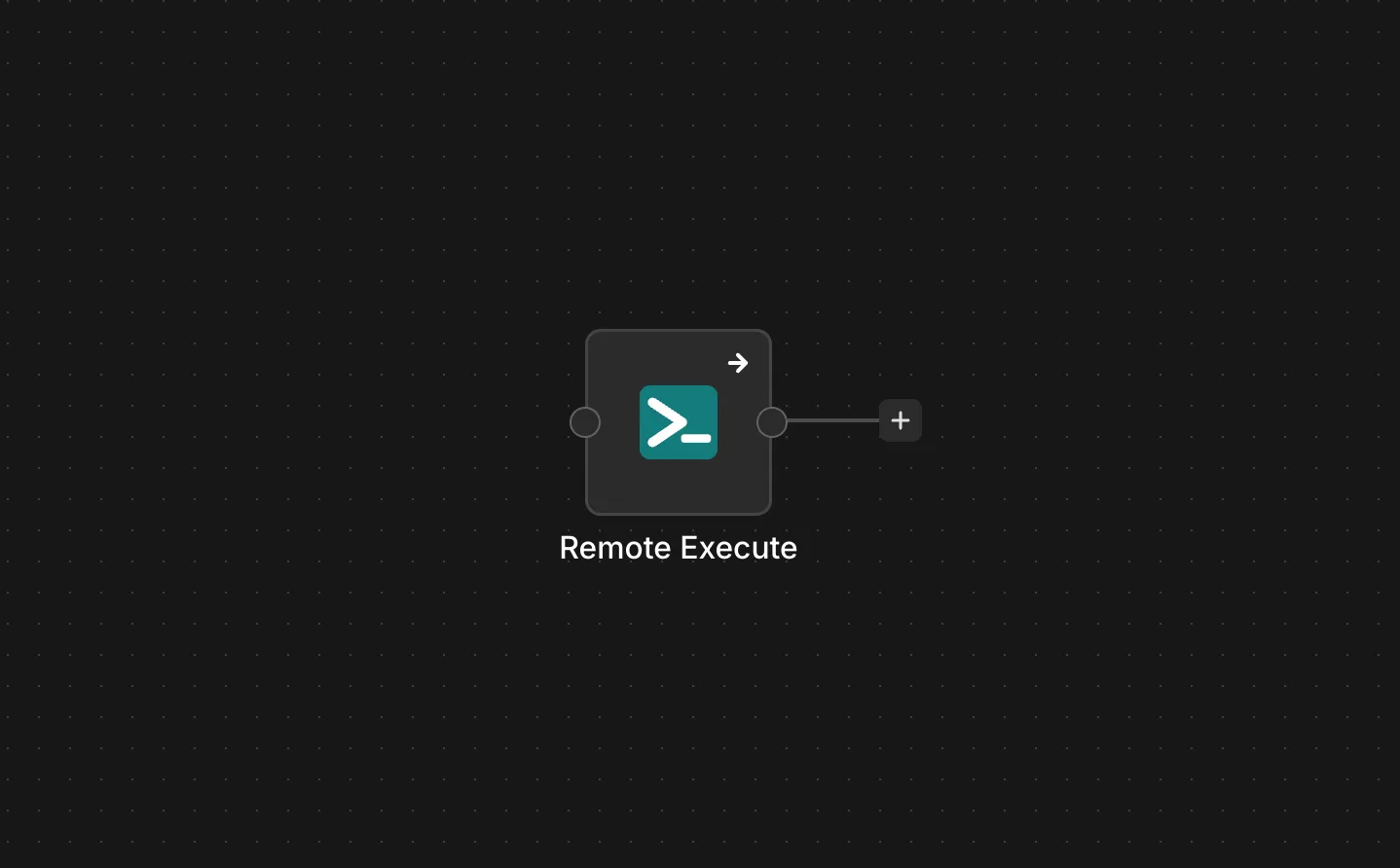 RemoteExecute node in the n8n node palette